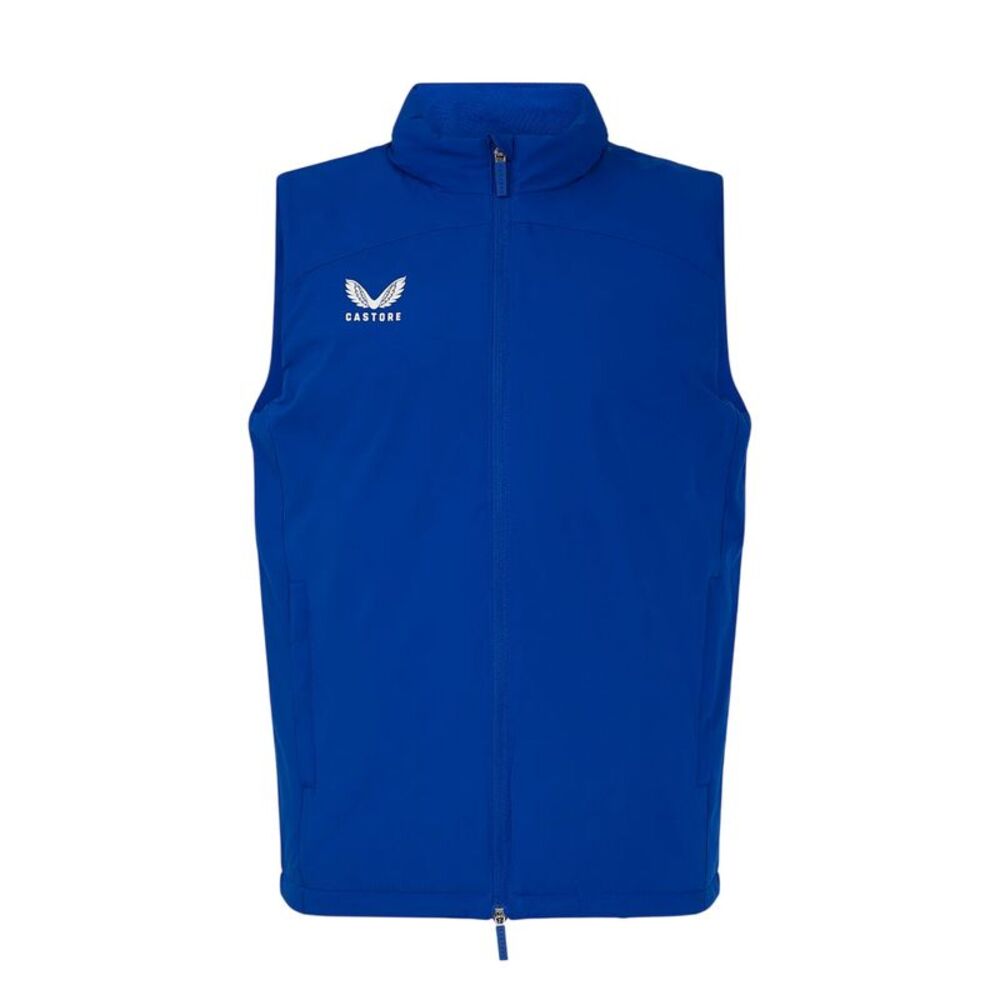 Castore Mens Rangers FC Quilted Panel Vest / Blue/White